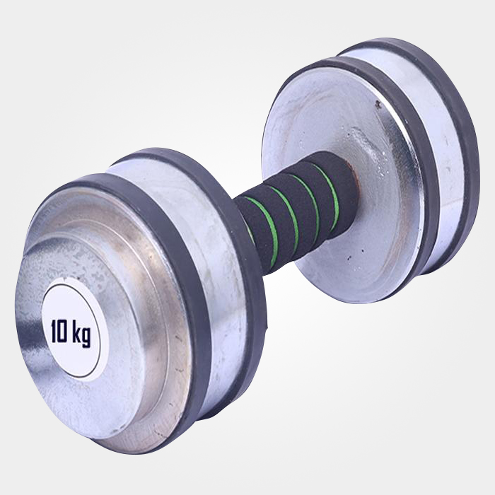 Dumbbell 10 kg - Silver